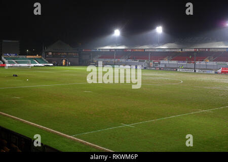 Newport, Regno Unito. 12 Feb, 2019. Rodney Parade prima del cielo EFL scommettere League 2 match tra Newport County e Milton Keynes Dons a Rodney Parade, Newport, Galles il 12 febbraio 2019. Foto di Dave Peters. Solo uso editoriale, è richiesta una licenza per uso commerciale. Nessun uso in scommesse, giochi o un singolo giocatore/club/league pubblicazioni. Credit: UK Sports Pics Ltd/Alamy Live News Foto Stock