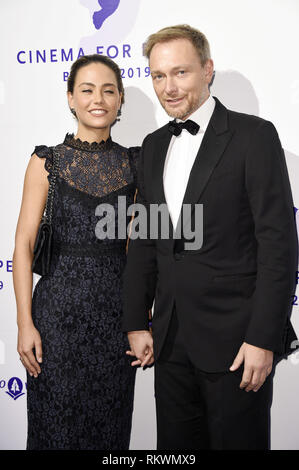 Christian Lindner mit Freundin Franca Lehfeldt bei der Cinema per la pace Gala 2019 im WECC - Westhafen Eventi & Convention Center. Berlino, 11.02.2019 | Utilizzo di tutto il mondo Foto Stock