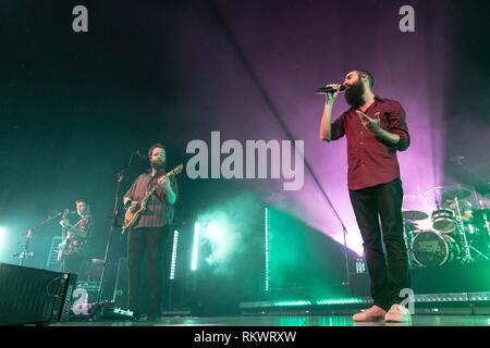 Madison, Wisconsin, Stati Uniti d'America. Xi Febbraio, 2019. ETHAN GOODPASTER, DARRICK 'BOZZY' Keller e SAM MELO di Rainbow gattino sorpresa alla Sylvee a Madison, Wisconsin Credit: Daniel DeSlover/ZUMA filo/Alamy Live News Foto Stock