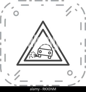 Vector perdere ghiaia icona Icona segno illustrazione vettoriale per un uso personale e uso commerciale... Look pulito e icona alla moda... Illustrazione Vettoriale