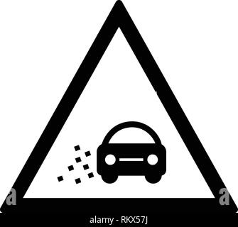 Vector perdere ghiaia icona Icona segno illustrazione vettoriale per un uso personale e uso commerciale... Look pulito e icona alla moda... Illustrazione Vettoriale