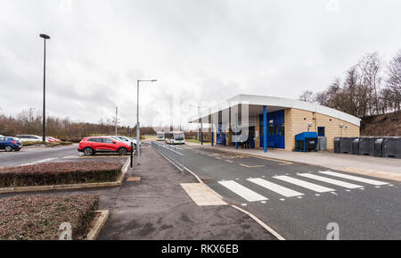 Il park and ride a Belmont,Durham,l'Inghilterra,UK Foto Stock