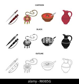 Il design del vettore di cultura e di visite e segno. Collezione di cultura e originalità simbolo azionario per il web. Illustrazione Vettoriale