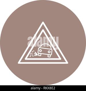 Vector perdere ghiaia icona Icona segno illustrazione vettoriale per un uso personale e uso commerciale... Look pulito e icona alla moda... Illustrazione Vettoriale