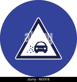 Vector perdere ghiaia icona Icona segno illustrazione vettoriale per un uso personale e uso commerciale... Look pulito e icona alla moda... Illustrazione Vettoriale