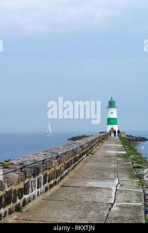 Faro Schleimünde, Schlei Fjord, Kappeln, distretto di Schleswig-Flensburg, Schleswig-Holstein, Gemany, Europa Foto Stock