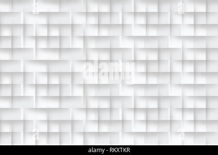 White astratta, generato dal computer sullo sfondo blu, copia spazio banner. Foto Stock