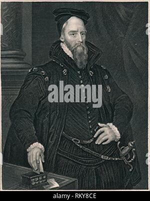 "Ambrogio di Dudley, Conte di Warwick', (inizio a metà del XIX secolo). Creatore: Henry Thomas Ryall. Foto Stock