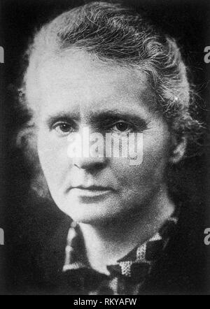 Marie Curie (1867-1934) ritratto fotografia circa1920 di Henri Manuel Foto Stock