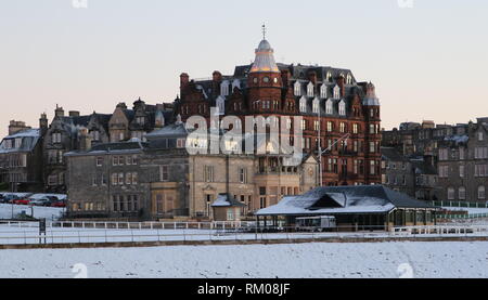 Royal e antiche Clubhouse e Hamilton Grand Appartamenti di lusso a St Andrews Fife Scozia Febbraio 2019 Foto Stock