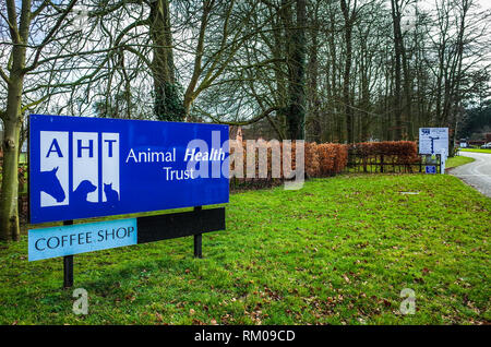 AHT Animal Health Trust Labs a Newmarket Suffolk UK - AHT è un ente di beneficenza leader nel campo della ricerca veterinaria e scientifica Foto Stock