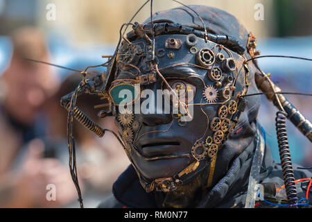 Asilo Steampunk Festival al Lincoln Castle. Foto Stock