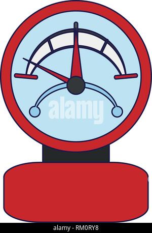Manometro del dispositivo di pressione Illustrazione Vettoriale