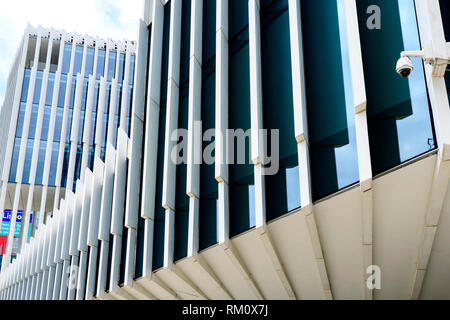 Vista di un meraviglioso pezzo di architettura moderna nel centro di Lisbona, Portogallo Foto Stock
