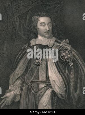 'George Monk, duca di Albemarle', (inizio a metà del XIX secolo). Creatore: William Henry Mote. Foto Stock