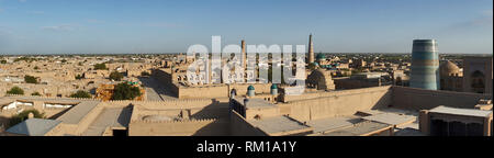 Panorama cittadino Khiwa, Uzbekistan Panorama Foto Stock