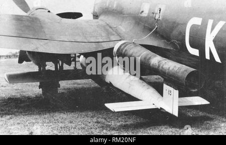 La Luftwaffe tedesca Heinkel He 111 H-22. Questa versione è in grado di trasportare FZG 76 (V1) bombe volanti, ma solo pochi aerei sono state prodotte nel 1944. Alcuni sono stati utilizzati da ala bomba KG 3. Foto Stock