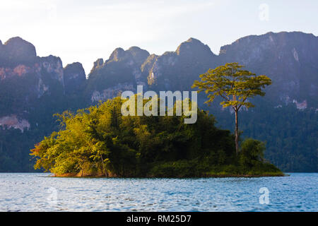 Formazioni carsiche luogo al di fuori della LAN CHEOW lago in Khao Sok NATIONAL PARK - Tailandia Foto Stock