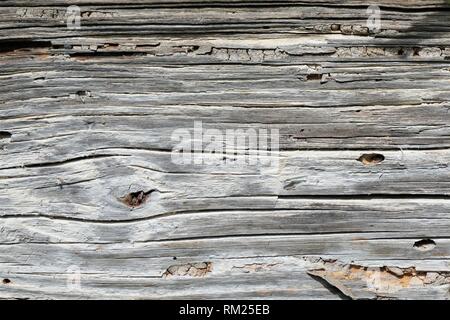 Vecchio weathered Sfondo legno o texture Foto Stock