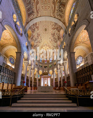 Quebec, Ott 1: vista interna della Basilica di Sainte-Anne-de-Beaupre chiesa il Ott 1, 2018 a Quebec, Canada Foto Stock