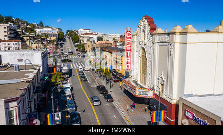 Il Castro Theatre di San Francisco, CA, Stati Uniti d'America Foto Stock