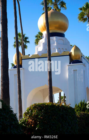 Auto-Realizzazione Fellowship edificio sulla strada principale di Encinitas California Foto Stock