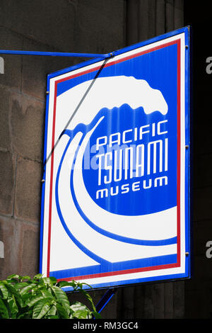 Pacific Tsunami Museum, città di Hilo, Hawaii, STATI UNITI D'AMERICA Foto Stock