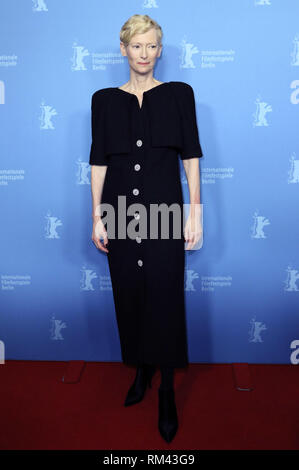 Berlino, Germania. 12 Feb, 2019. Tilda Swinton frequentando il 'L' di Souvenir premiere alla sessantanovesima Festival Internazionale del Cinema di Berlino/Berlinale 2019 allo Zoo Palast Febbraio 12, 2019 a Berlino, Germania. | Utilizzo di credito in tutto il mondo: dpa/Alamy Live News Foto Stock