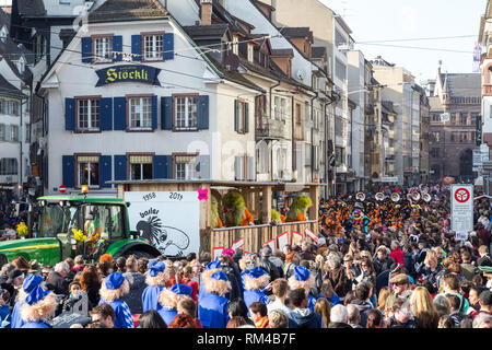 Sfilata di Carnevale a Basilea in Svizzera Foto Stock