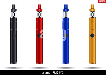 Penna Vaping kit di dispositivo e mod Illustrazione Vettoriale