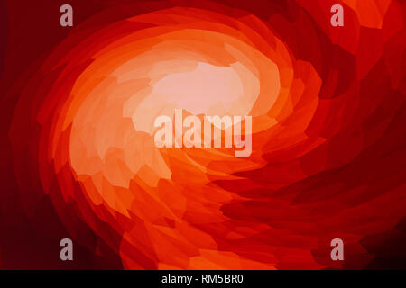 Astratto rosso fuoco vortice sfondo. Lo sfondo del concetto Firestorm. Foto Stock