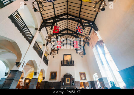 Toronto, SEP 29: Lobby della famosa Casa Loma il Sep 29, 2018 a Toronto, Canada Foto Stock