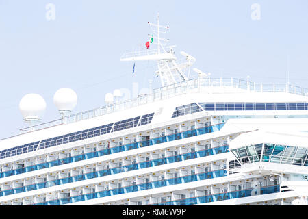 Luxury Cruise Ship close up Foto Stock