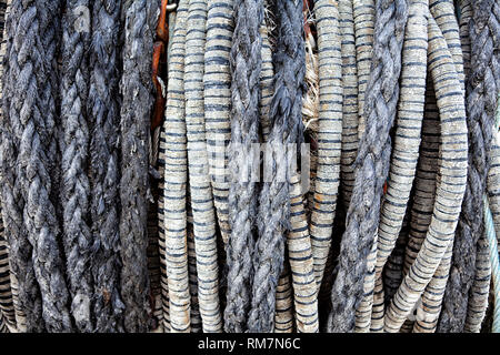 Attrezzature per la pesca, Kappeln, Schleswig-Holstein, Germania, Europa Foto Stock