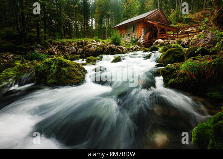 Vecchio mulino vicino a Golling an der Salzach, Austria, Europa Foto Stock