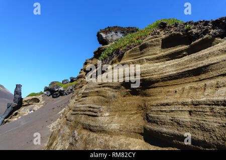 Area vulcanica sulla Faial Azzorre Foto Stock