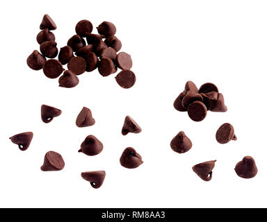 Gocce di cioccolato Foto Stock