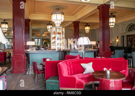 Lounge Bar a Gleneagles Hotel, Scotland, Regno Unito Foto Stock