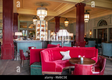 Lounge Bar a Gleneagles Hotel, Scotland, Regno Unito Foto Stock