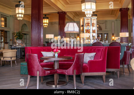 Lounge Bar a Gleneagles Hotel, Scotland, Regno Unito Foto Stock