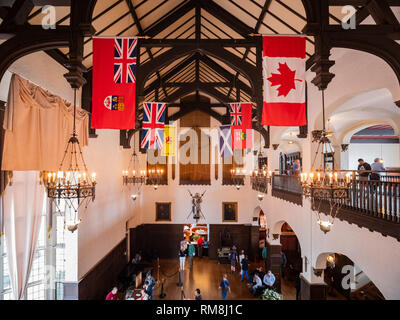 Toronto, SEP 29: Lobby della famosa Casa Loma il Sep 29, 2018 a Toronto, Canada Foto Stock