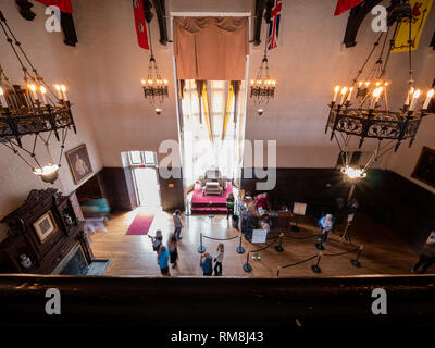 Toronto, SEP 29: Lobby della famosa Casa Loma il Sep 29, 2018 a Toronto, Canada Foto Stock