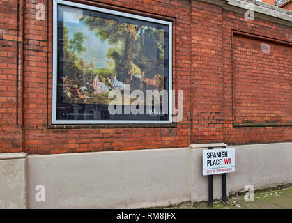 Londra The Wallace Collection Hertford House Manchester Square foto SULLA PARETE IN LUOGO DI SPAGNOLO Foto Stock