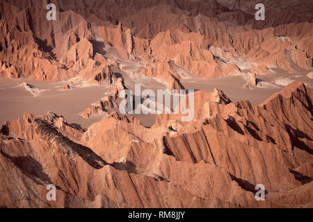 Il Cile, Antofagasta regione, il Deserto di Atacama, Valle de Marte; Valle de la Muerte, Foto Stock