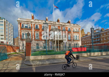 Londra The Wallace Collection Hertford House Manchester Square in casa la mattina presto Foto Stock