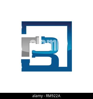 Lettera B plumbing company logo concetto vettoriale. Semplice ed elegante logotipo Illustrazione Vettoriale