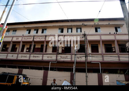 Sri Gujarati Vidyalaya Scuola Media Superiore Kochi, Kerala, India, Asia Foto Stock