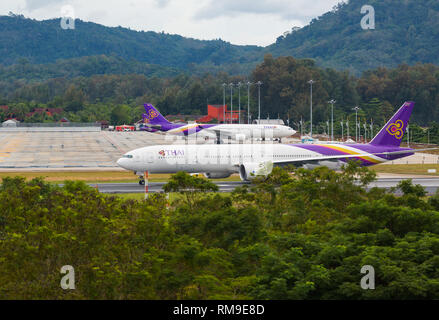 Boeing pronto al decollo Foto Stock