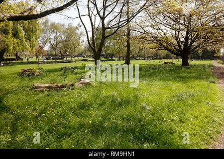 Haggerston Park, Haggerston, London, Regno Unito Foto Stock