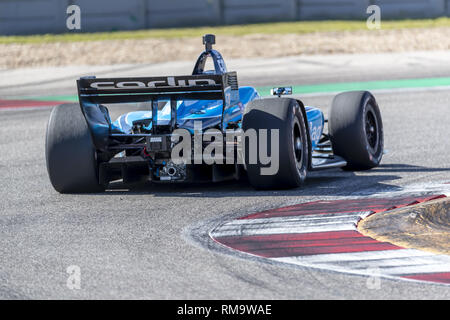 Austin, Texas, Stati Uniti d'America. Xiii Febbraio, 2019. MAX CHILTON (59) d'Inghilterra passa attraverso le spire durante la pratica per la IndyCar Test di primavera presso il circuito delle Americhe di Austin, Texas. (Credito Immagine: © Walter G Arce Sr Asp Inc/ASP) Credito: ZUMA Press, Inc./Alamy Live News Foto Stock